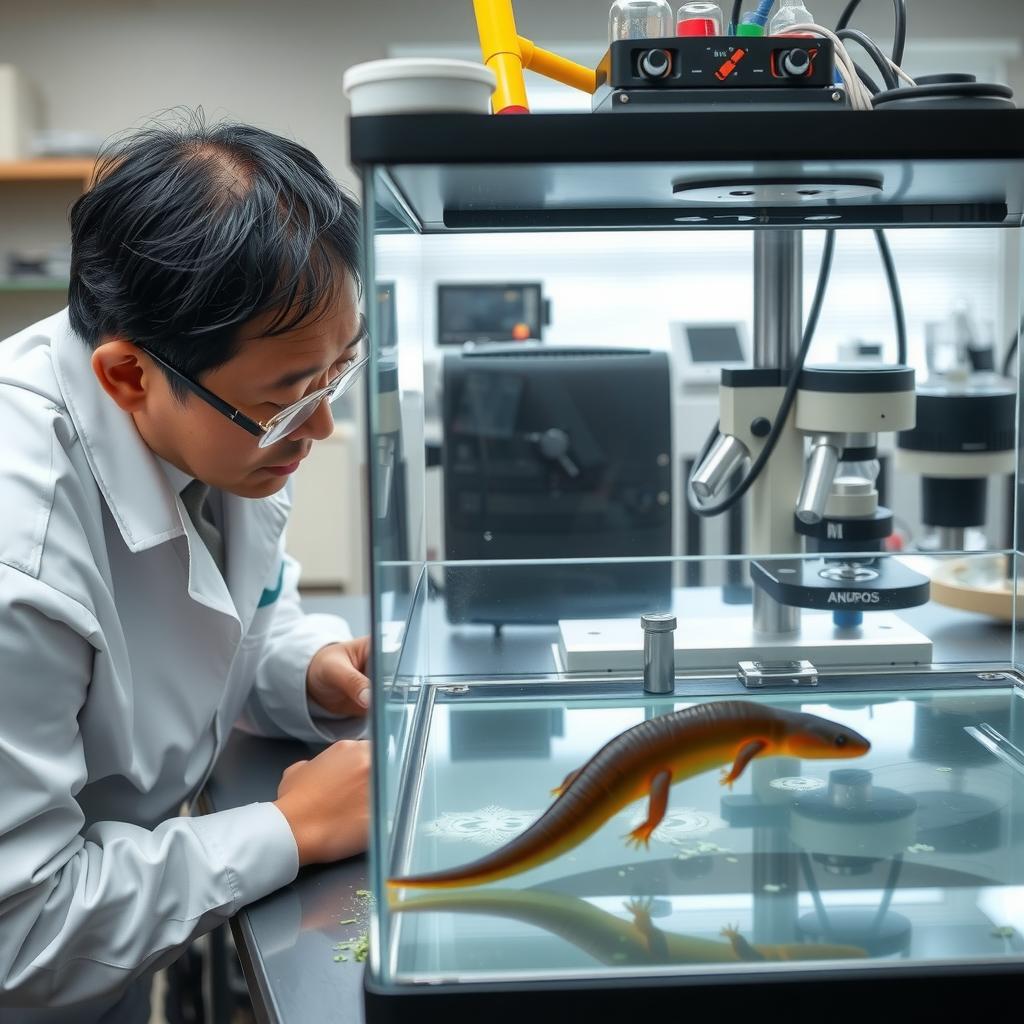 Legless Salamander the Ultimate Underwater Evolution