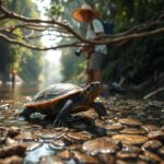 Matamata Turtle Camouflage