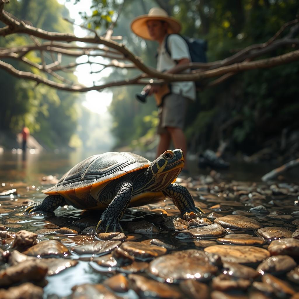 Matamata Turtle Camouflage