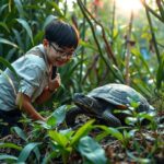 Rare Turtle with Unique Appearance Mata Mata Turtle