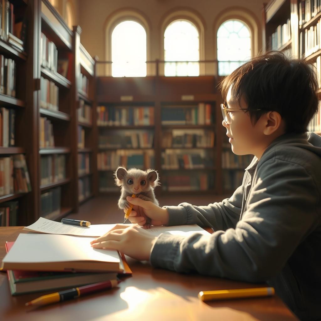 Tarsier Nocturnal Primate with Big Eyes