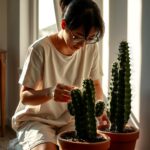 Old Man Cactus Mysterious Cactus Covered in White Hair
