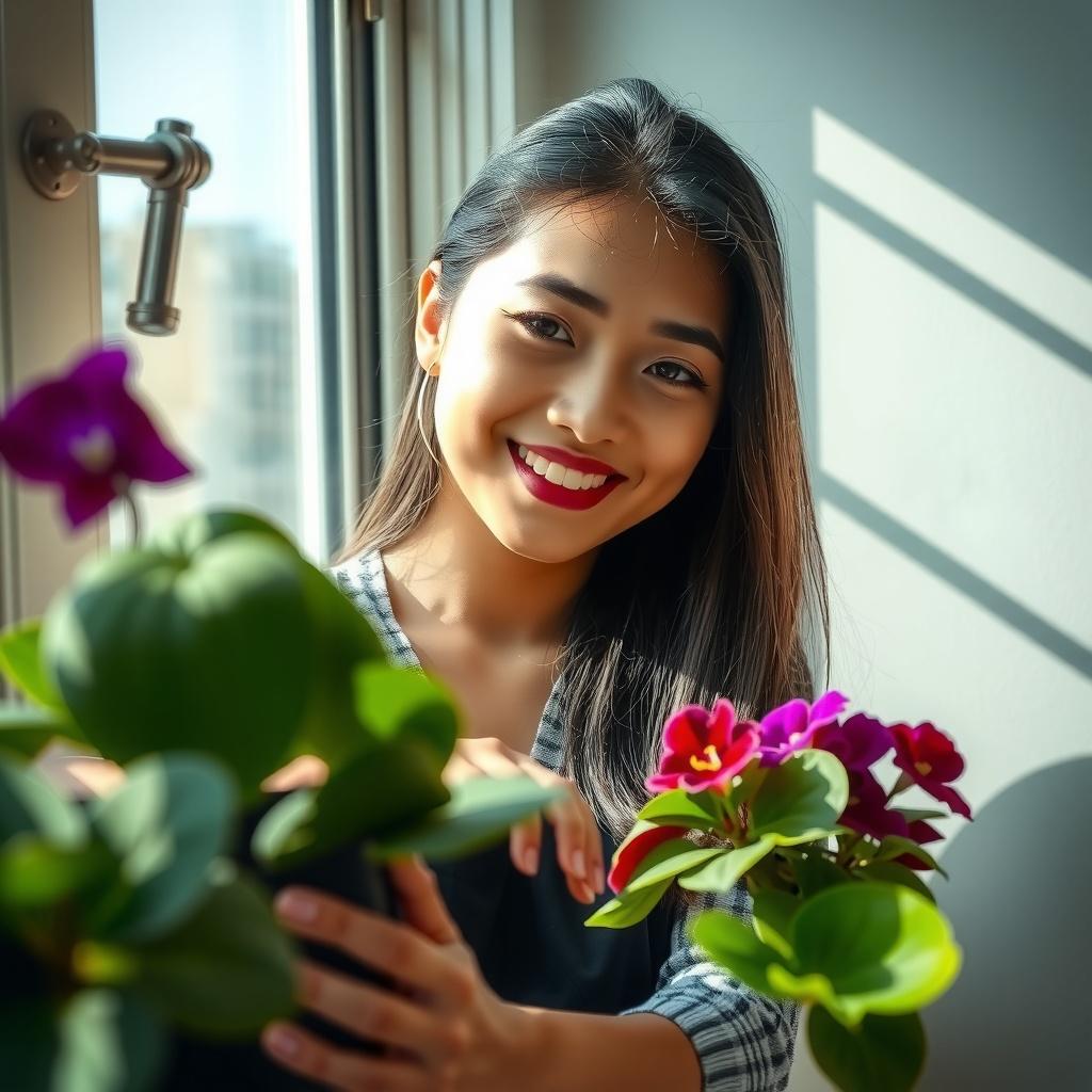 African Violet Small but Lovely Purple Flower