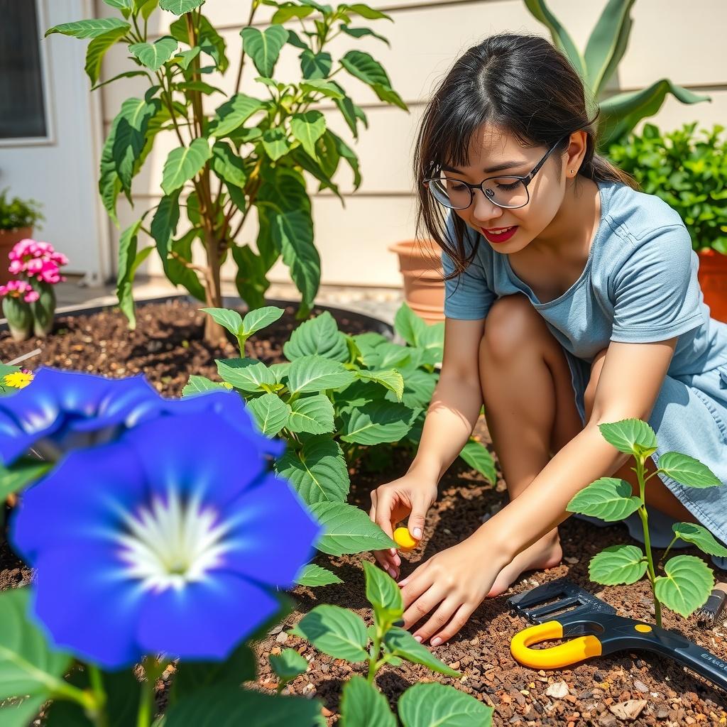 Blue Morning Glory The Flower That Opens the Morning